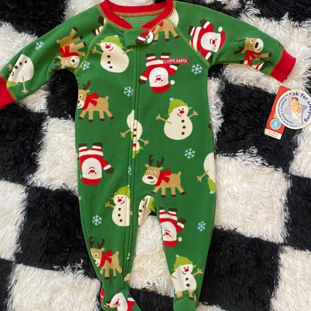 Fleece baby onesie. Carters size 6 months NWT